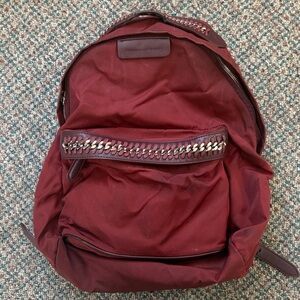 Stella McCartney Backpack Bag Bordeaux Nylon
